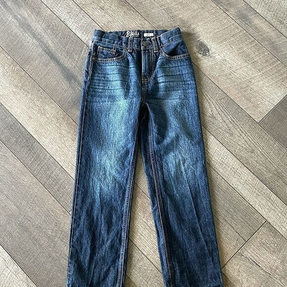 New! Oshkosh Jeans Classic Straight-Leg Darkwash Jeans. Size 8 Slim Fit. - Picture 2 of 4